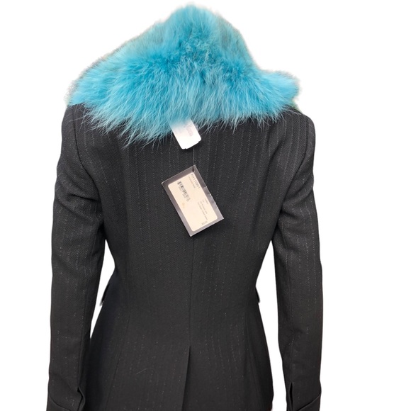 St. John Couture NWT blue lynx collar - Picture 11 of 11